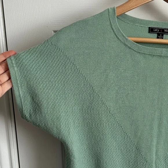 Green Women's Crew Neck Sweater - Picture 3 of 6